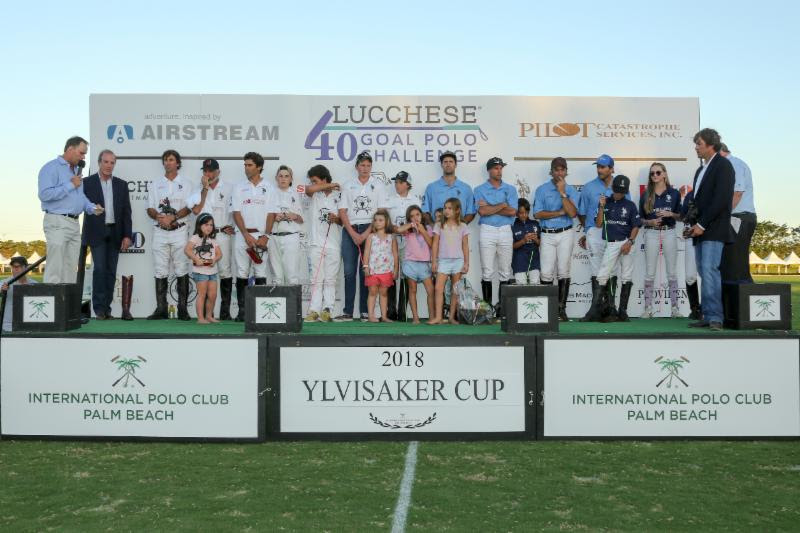 Players and Future 10s joined the podium together to accept their awards. Photo: David Lominska/Polographics.com